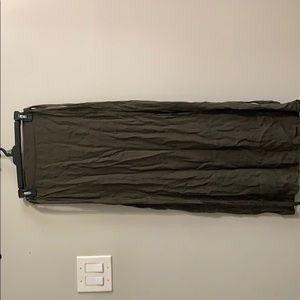 Dark Green Wrap Skirt